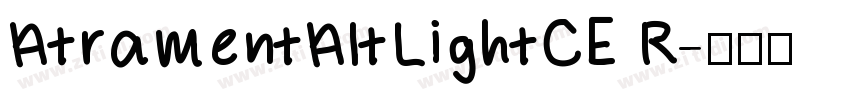 AtramentAltLightCE R字体转换